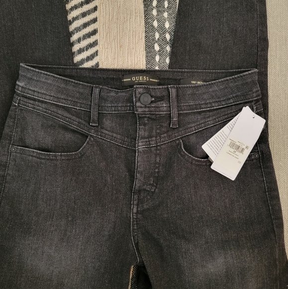 Guess 1981 Chevron Skinny Black Ash Denim 28 - Picture 5 of 9